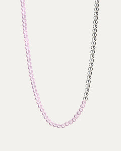 Beaded glass necklace