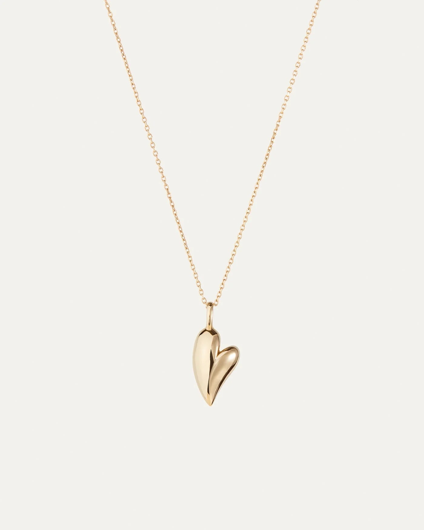 14K gold heart pendant