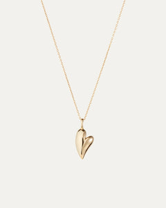 14K gold heart pendant