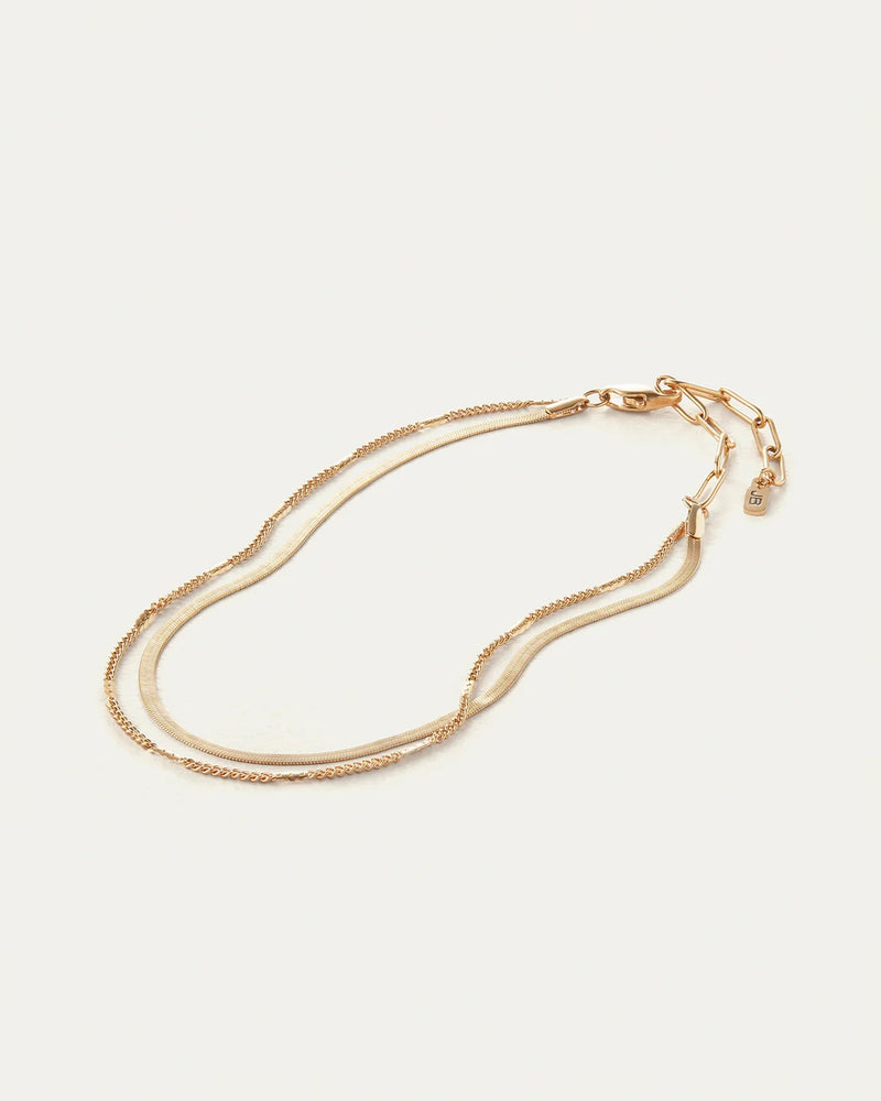 Boho moon anklet