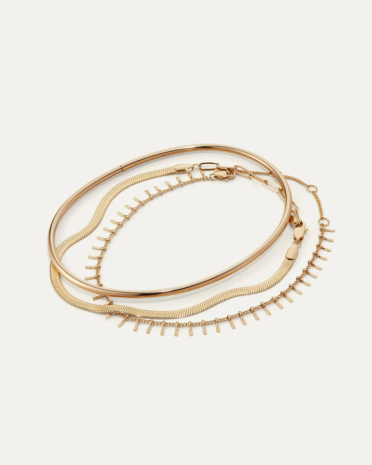 The modern anklet stack