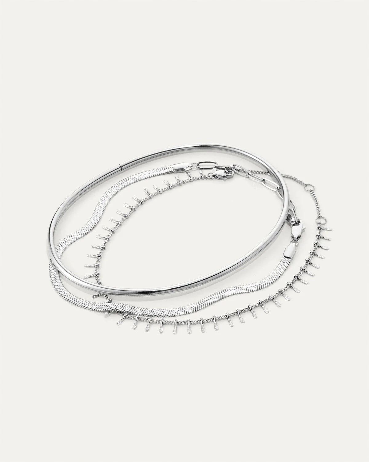 The modern anklet stack