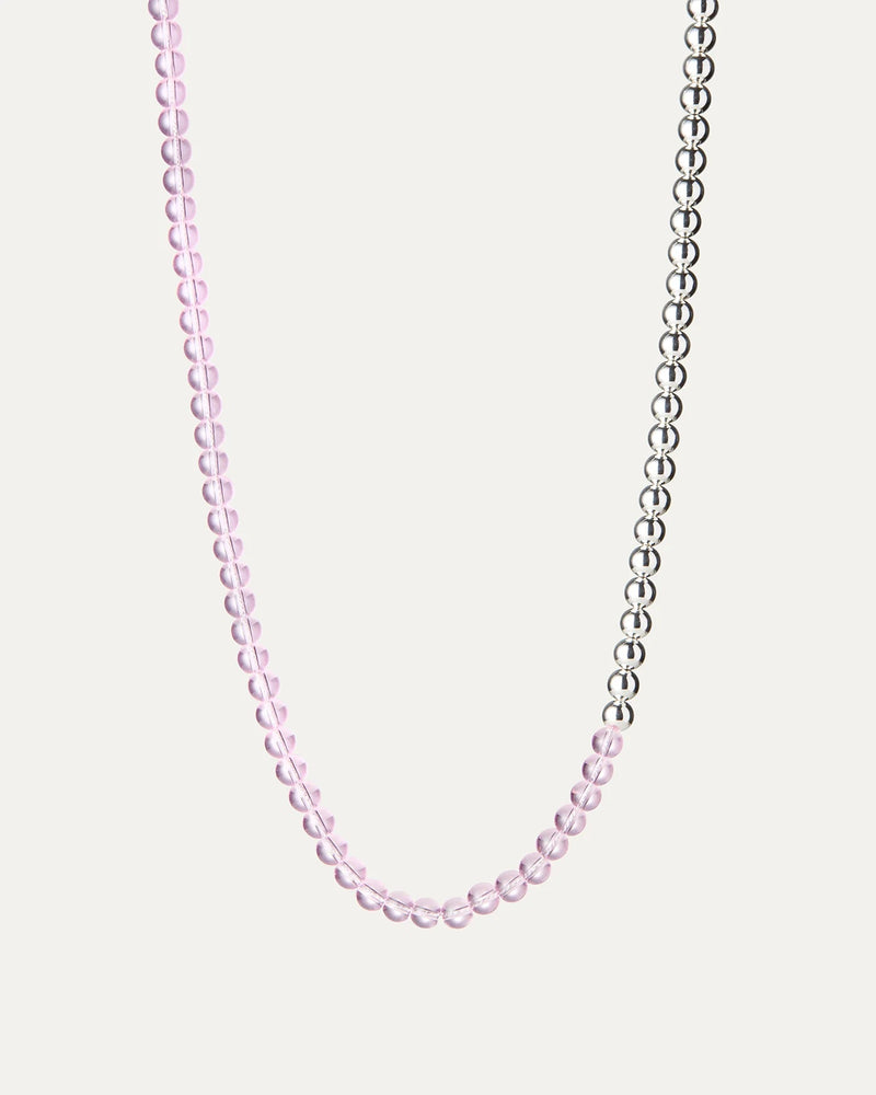 Beaded glass necklace