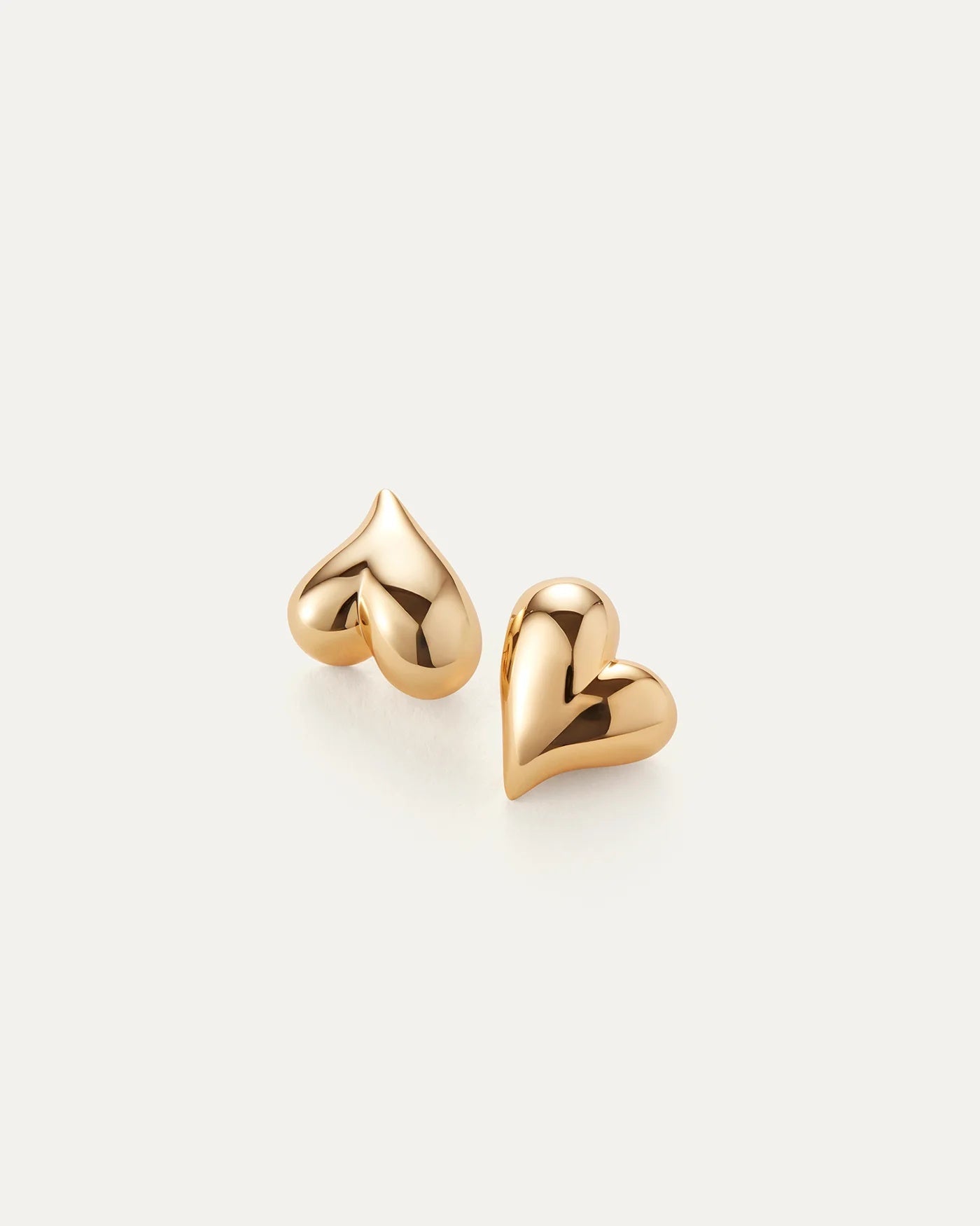 Heart lock earrings
