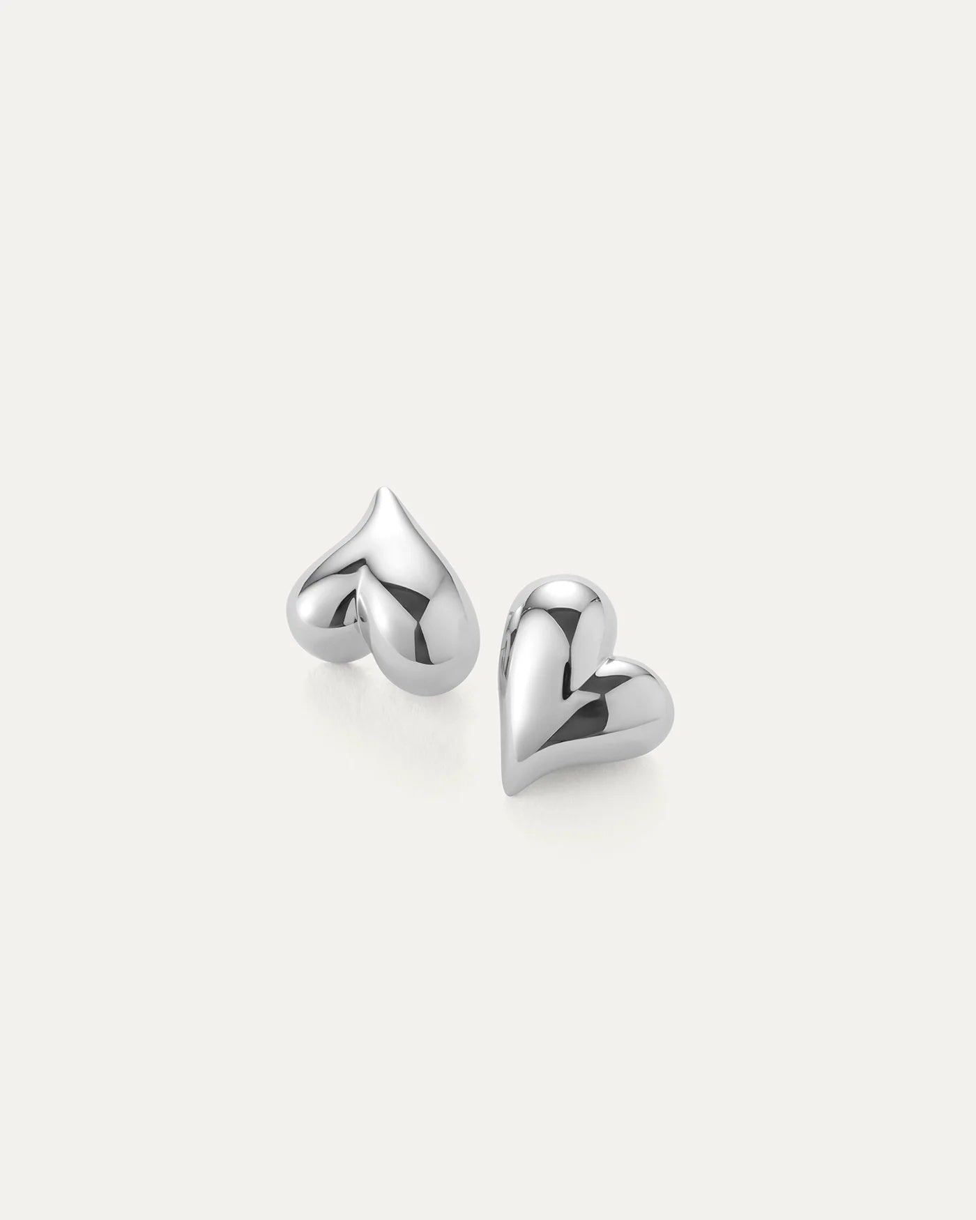 Heart lock earrings