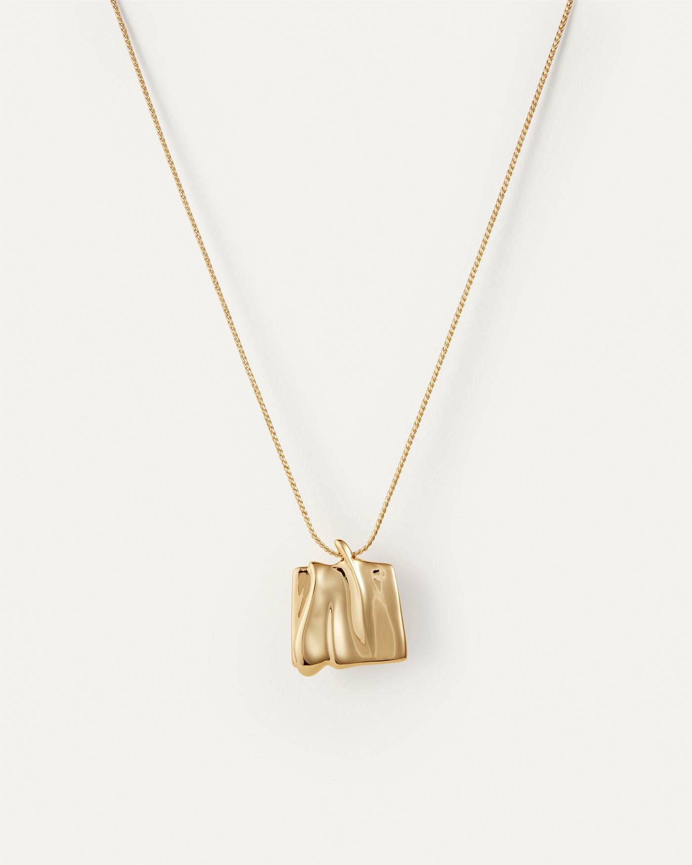 Abstract form chain necklace - Gold