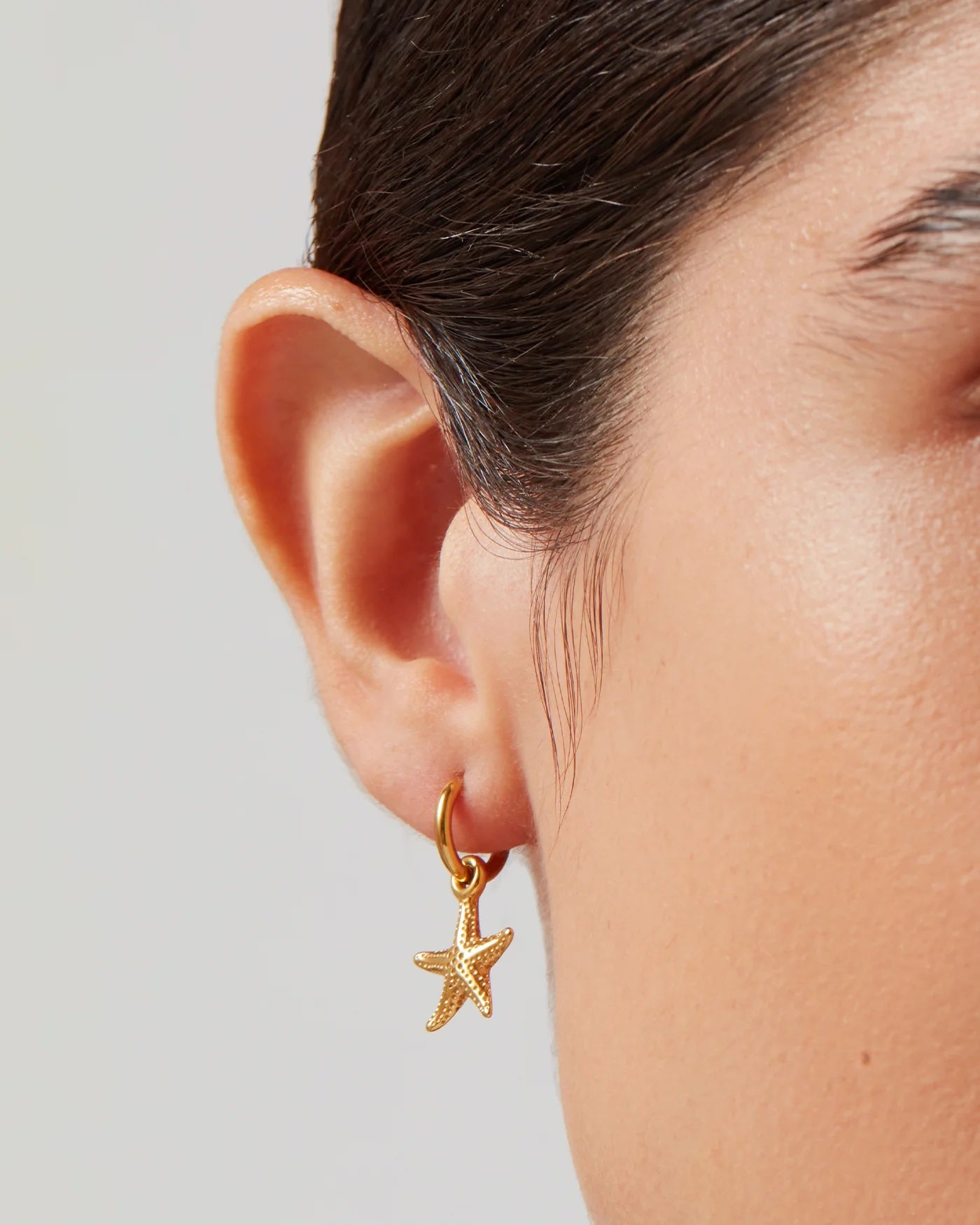 Gold summer earring set